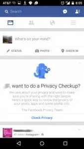 privacy checkup