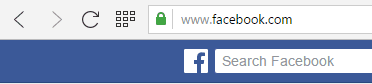 Facebook padlock symbol