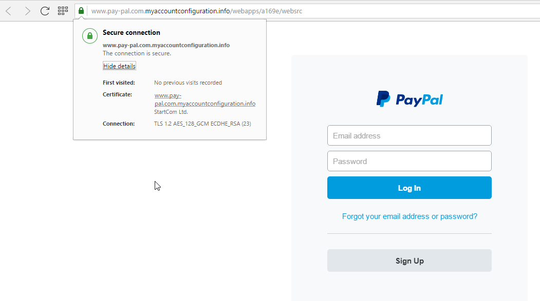 Paypay security fake site