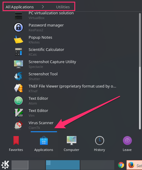 KDE ClamTK icon
