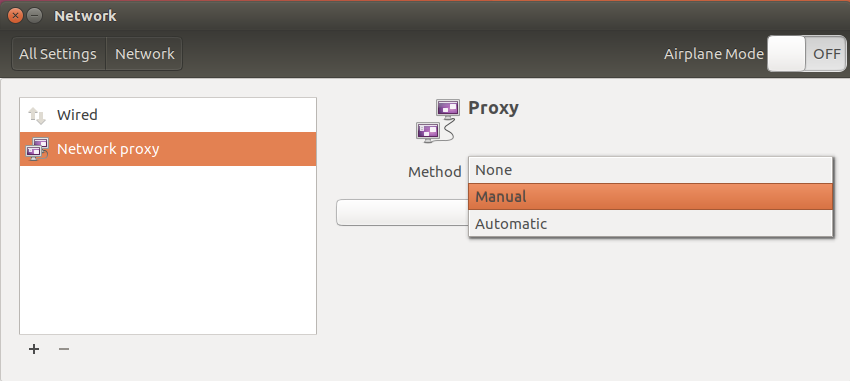 Ubuntu network proxy
