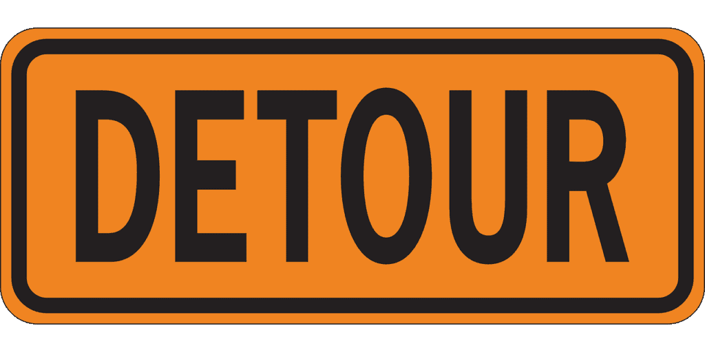 Detour sign