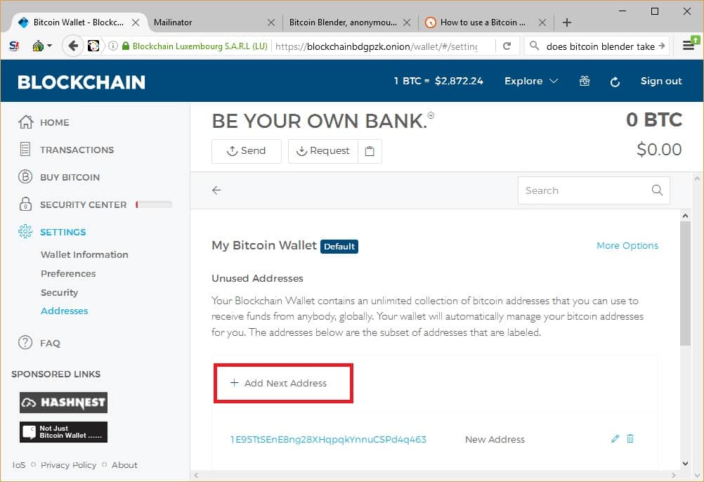 web bitcoin wallet)