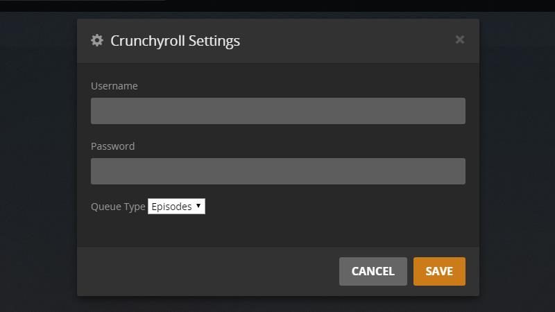 Crunchyroll settings