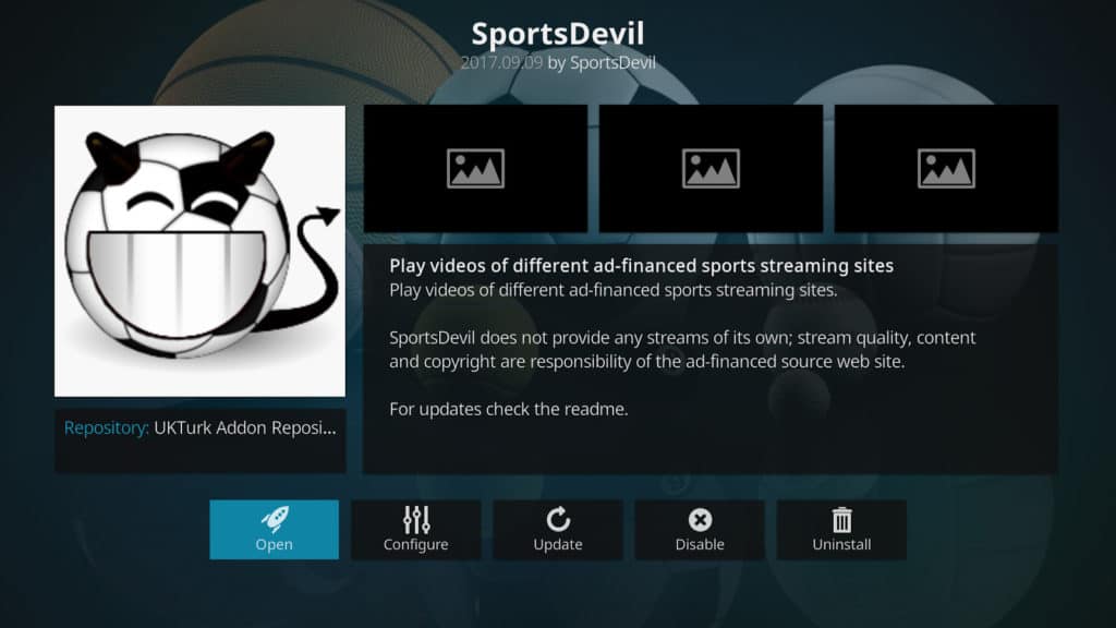 SportsDevil Sports Streaming