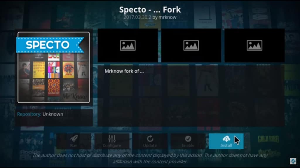 Specto Exodus fork