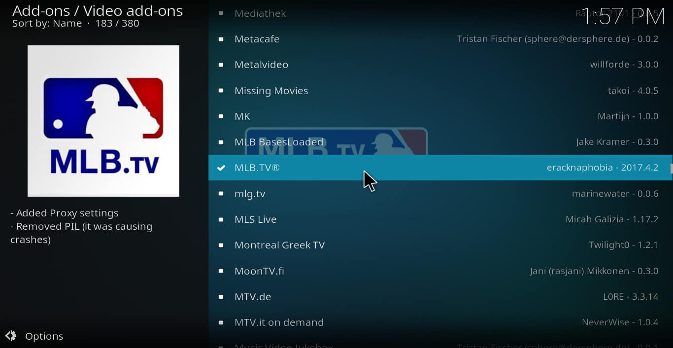 MLB Kodi Addon How to install and use it Comparitech