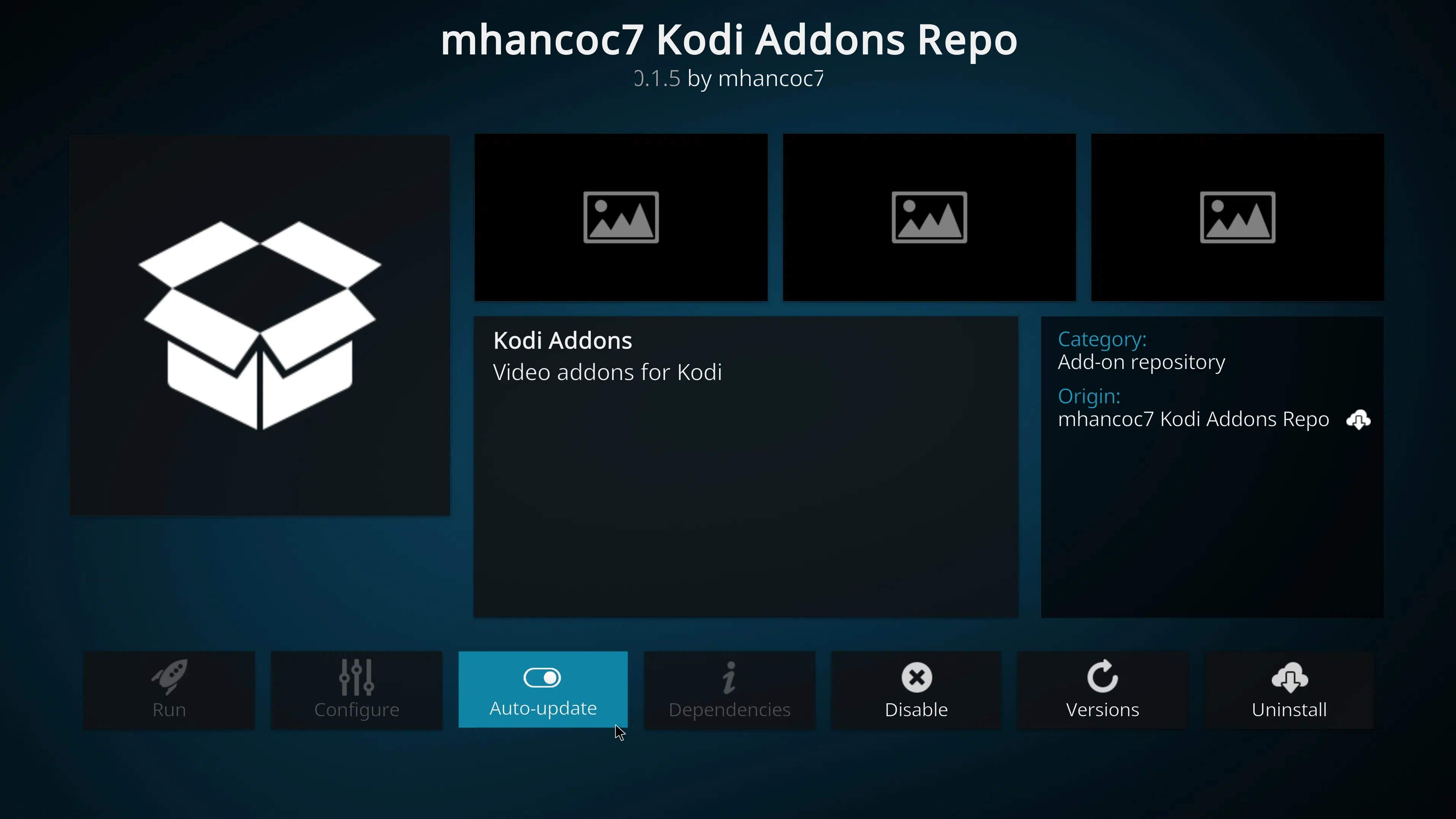 Auto Update Kodi Repository