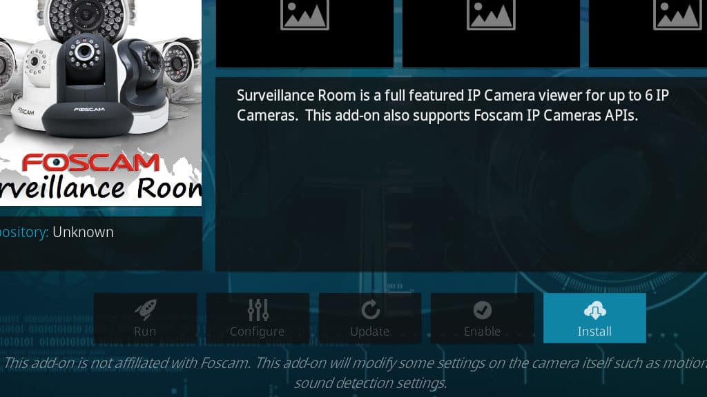 Kodi Security Cameras - Surveillance Room