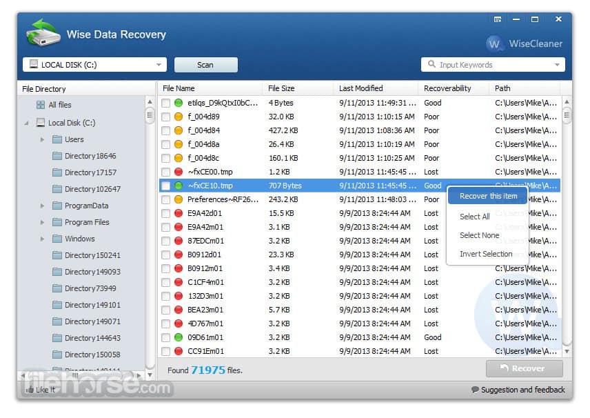wise data recovery free