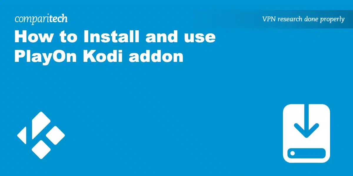 Install use PlayOn Kodi addon