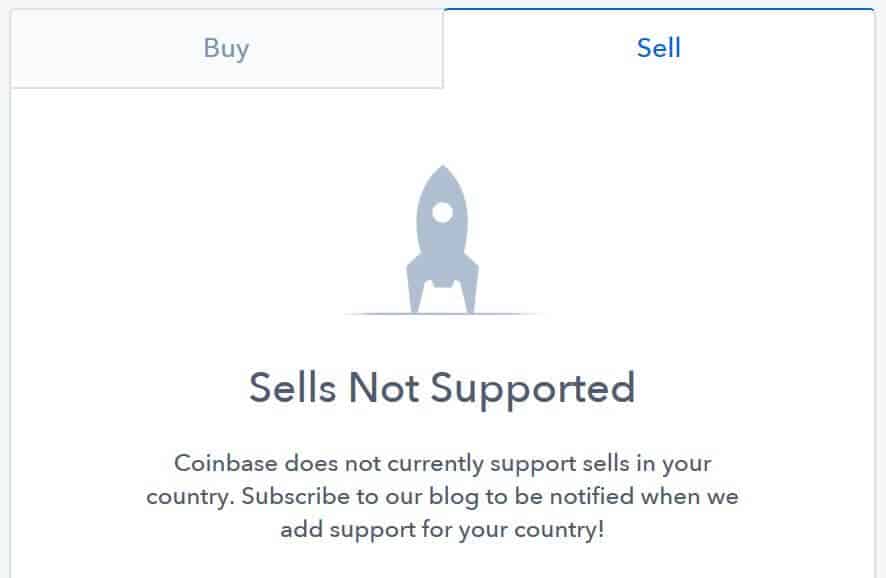 A "Sells Not Supported" message.