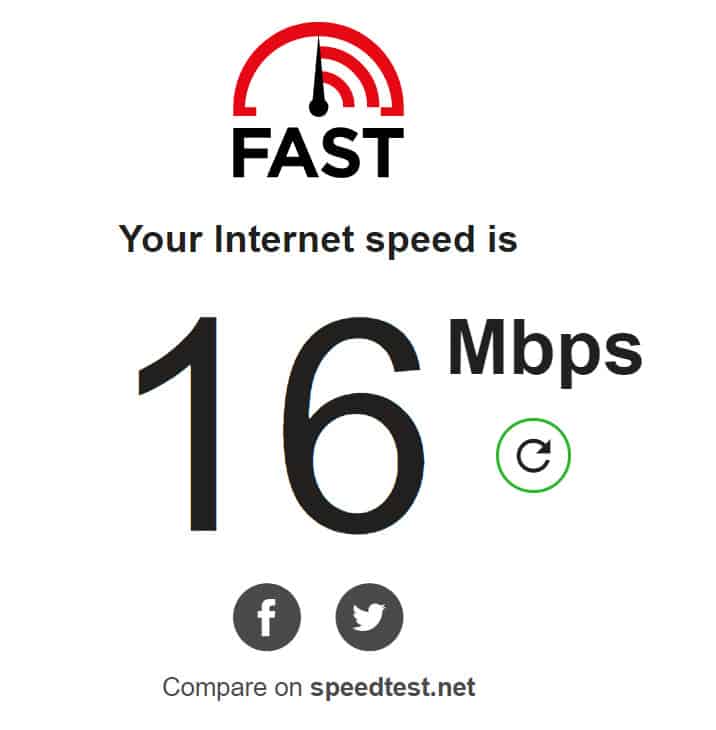 internet speeds fast.com
