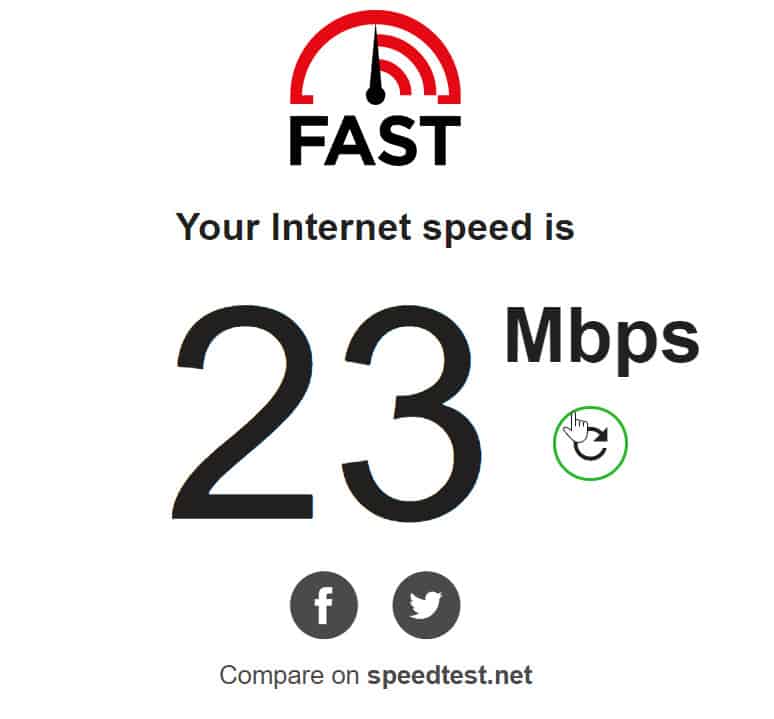 internet speeds fast.com