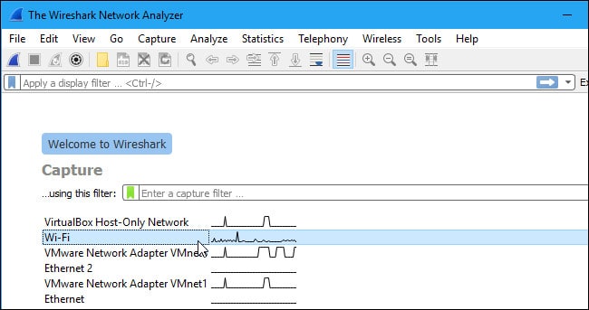 Wireshark network analyzer