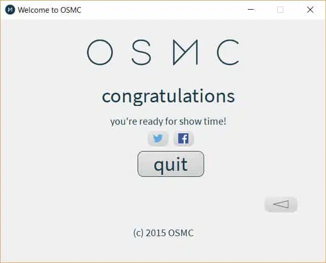 OSMC Installer Completion