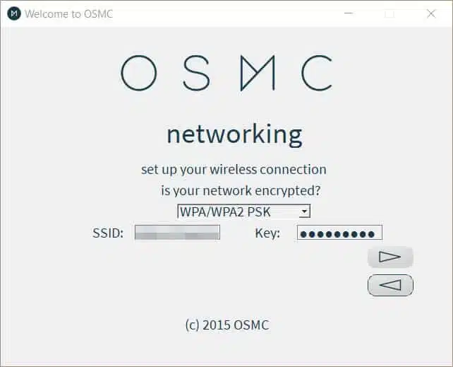 OSMC Wireless Installer Network Setup