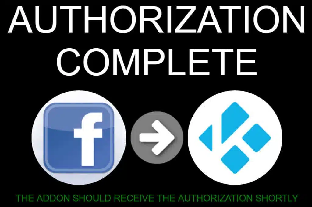 Facebook media authorization complete