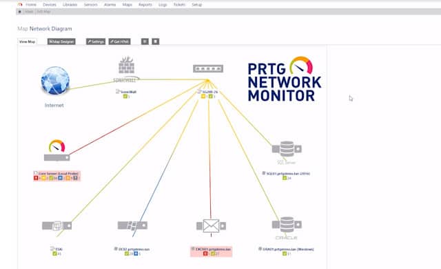 PRTG Network Map