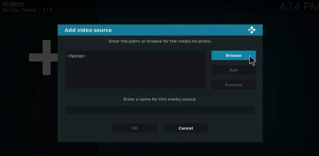 Kodi add videos browse