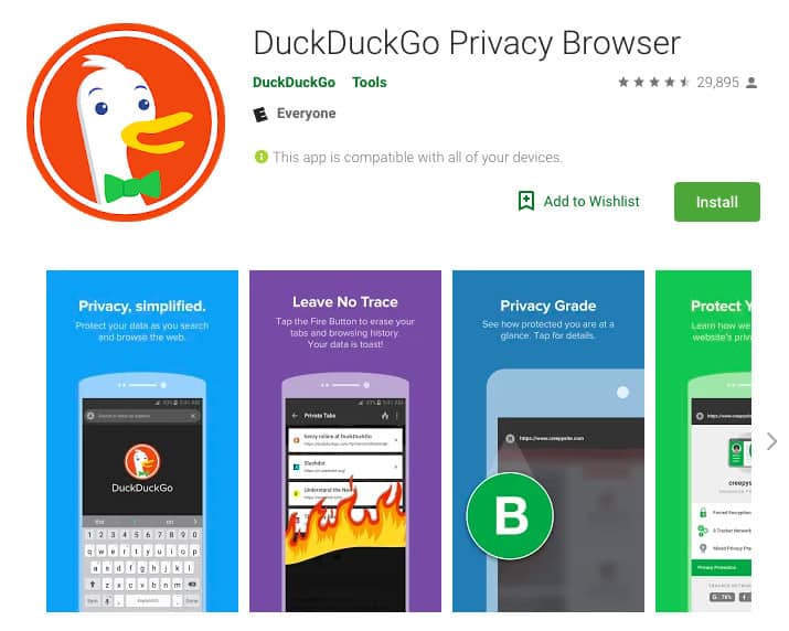 DuckDuckGo Privacy Browser App