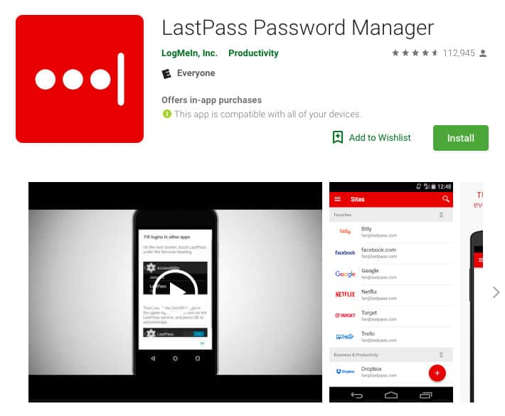 LastPass Password Manager App