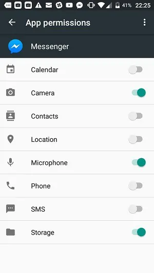 Android app permissions 4