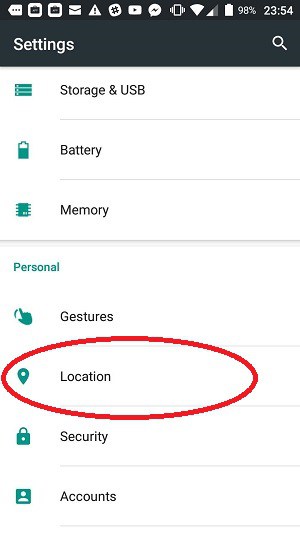 Android location 1