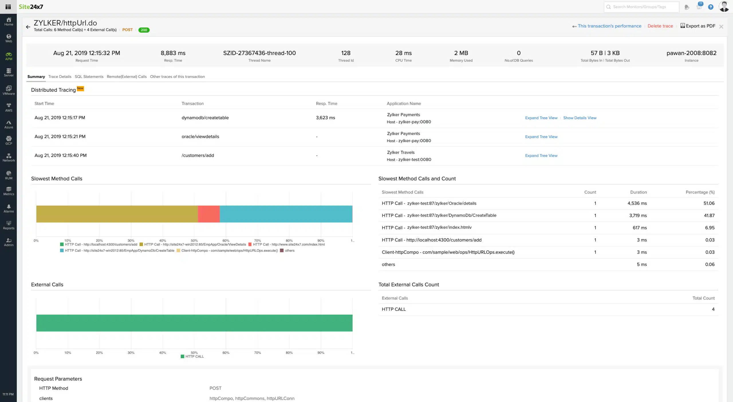 Site24x7 Application Performance Monitoring