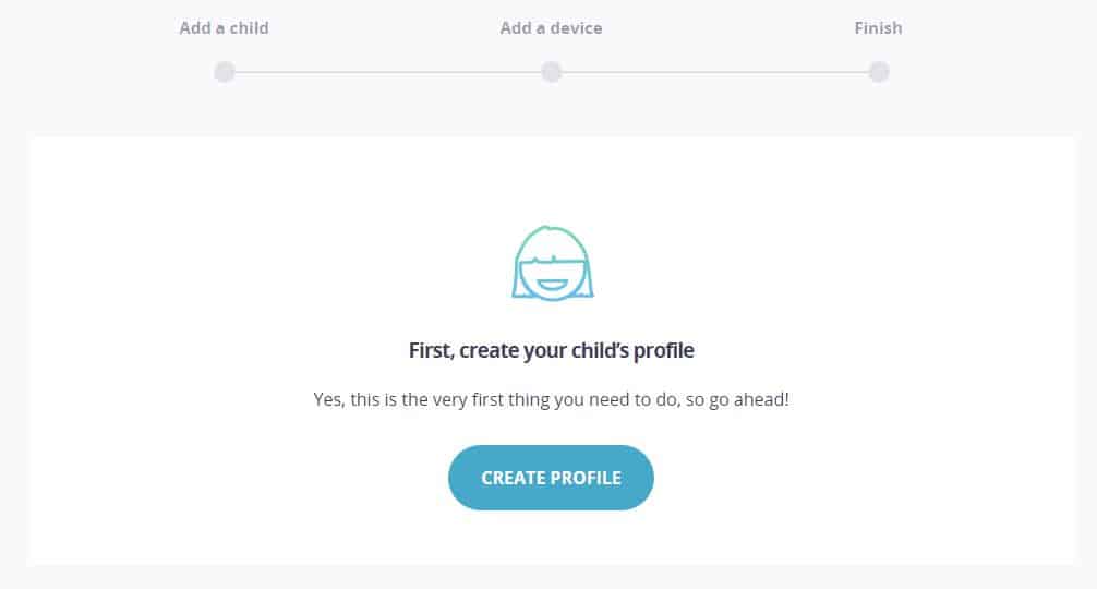 Create a child's profile page.