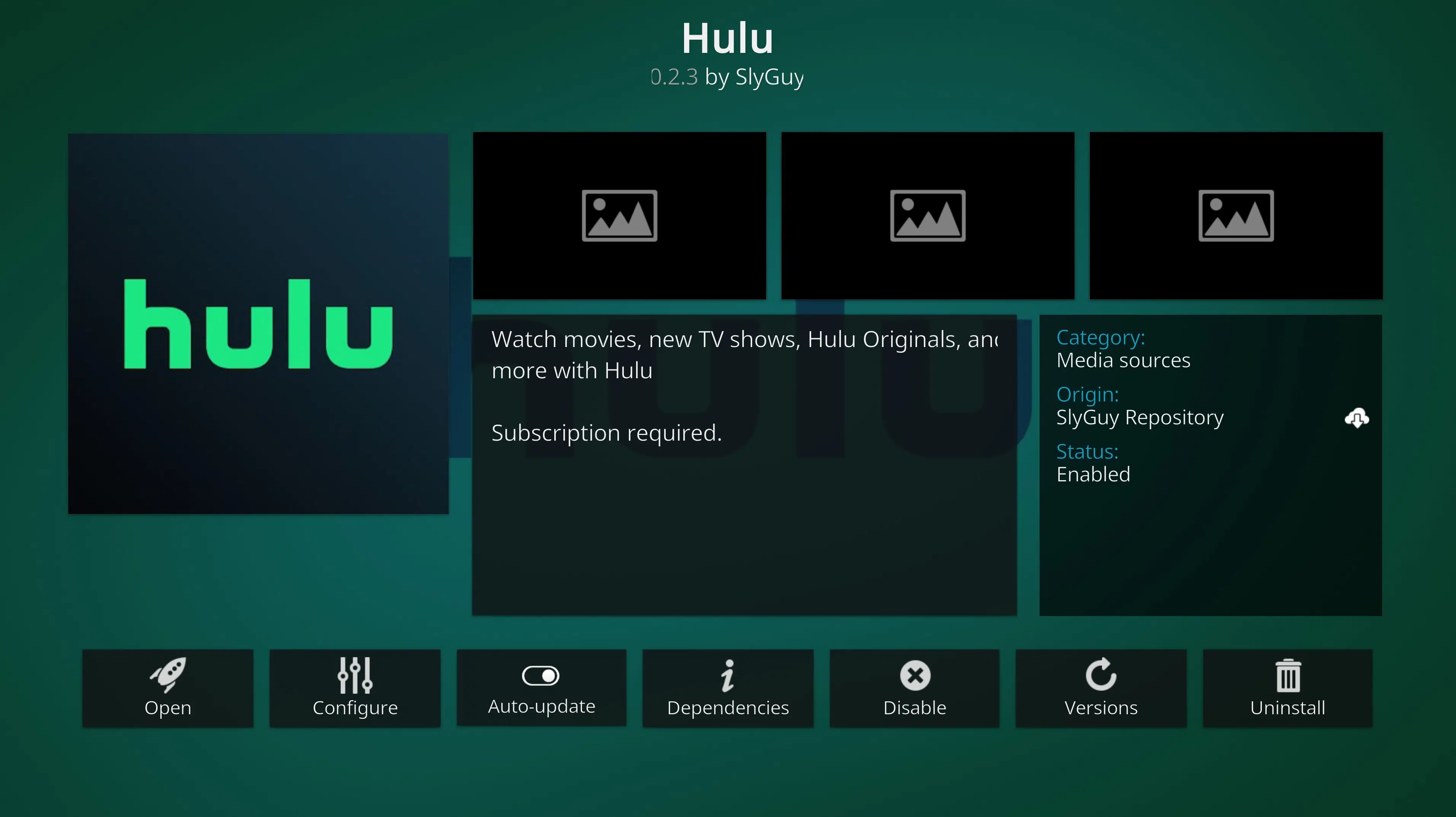 Hulu addon
