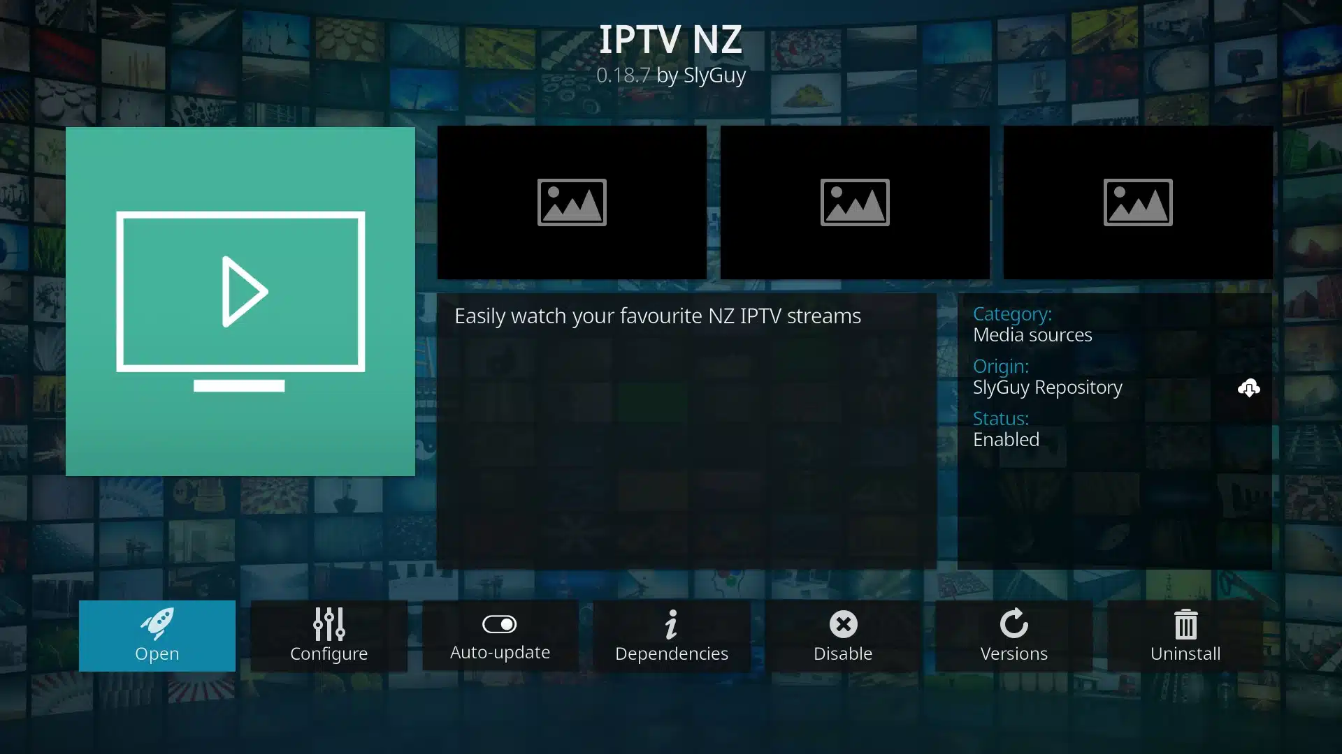 IPTV NZ Kodi addon