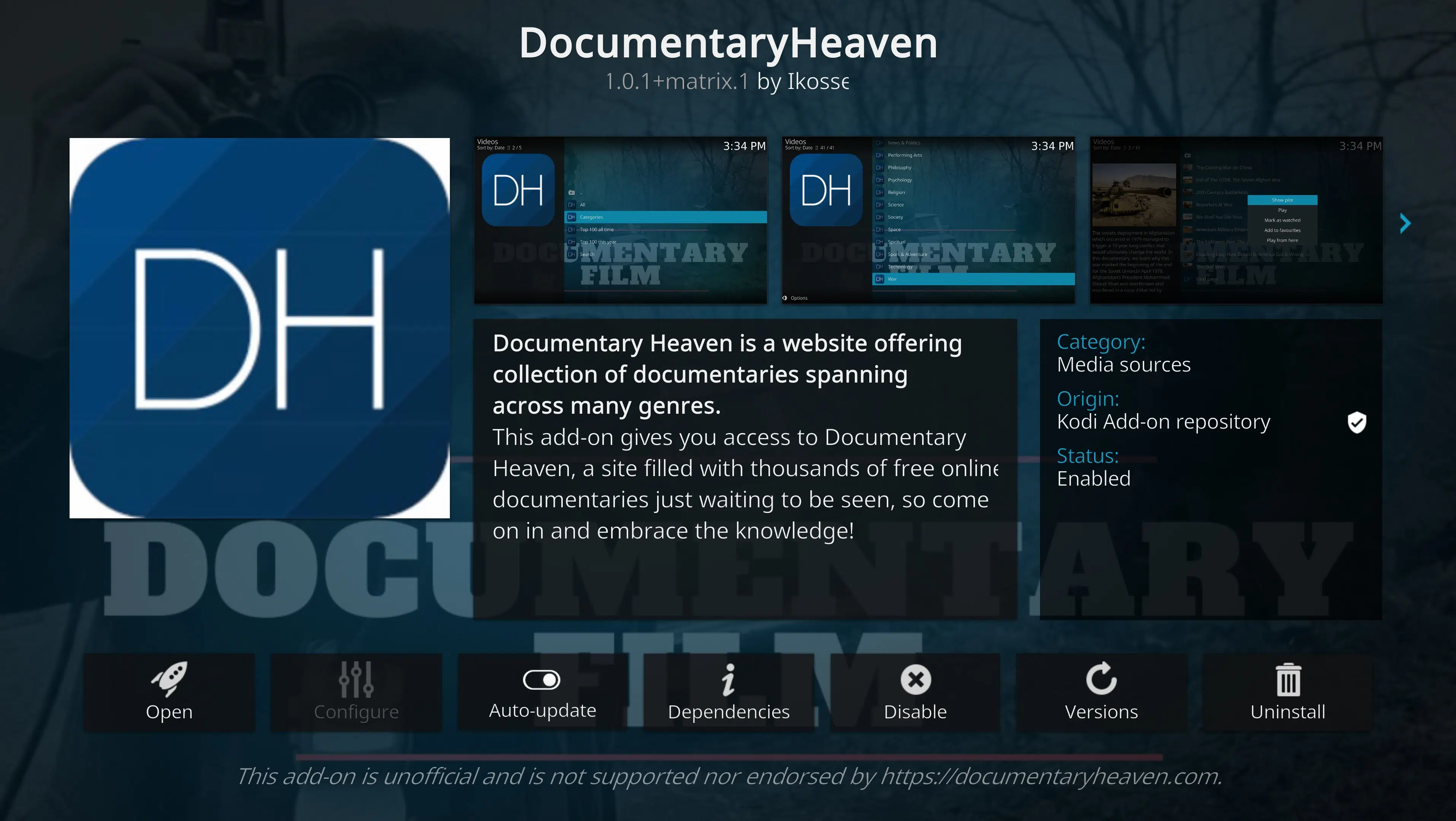 Documentary Heaven addon