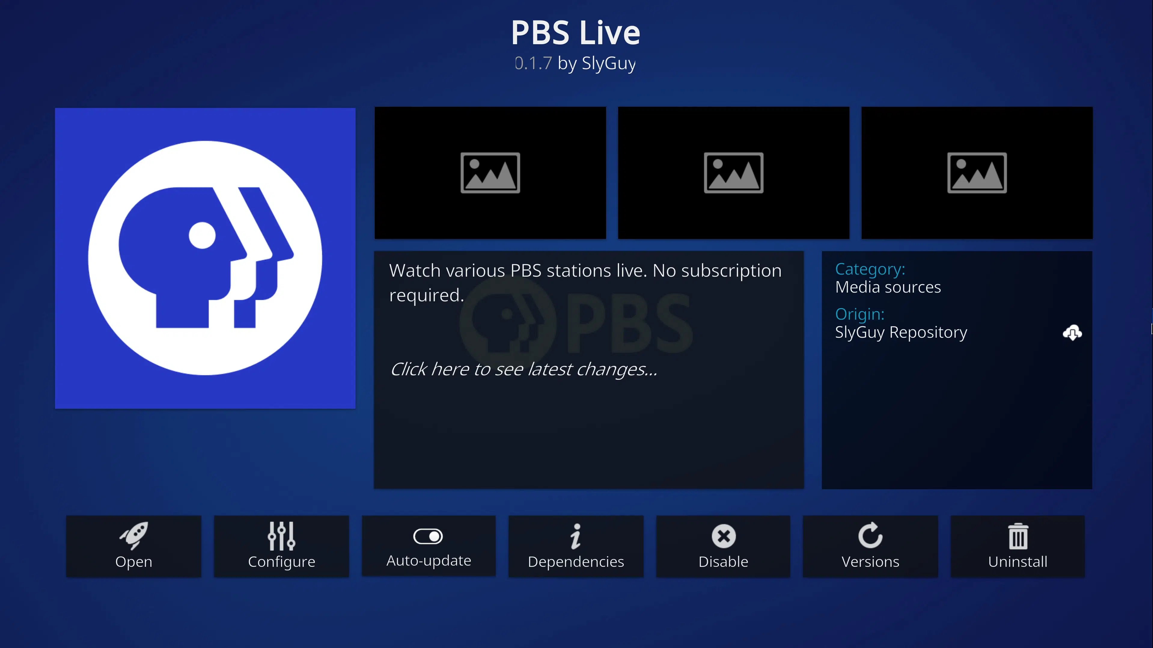 PBS live addon