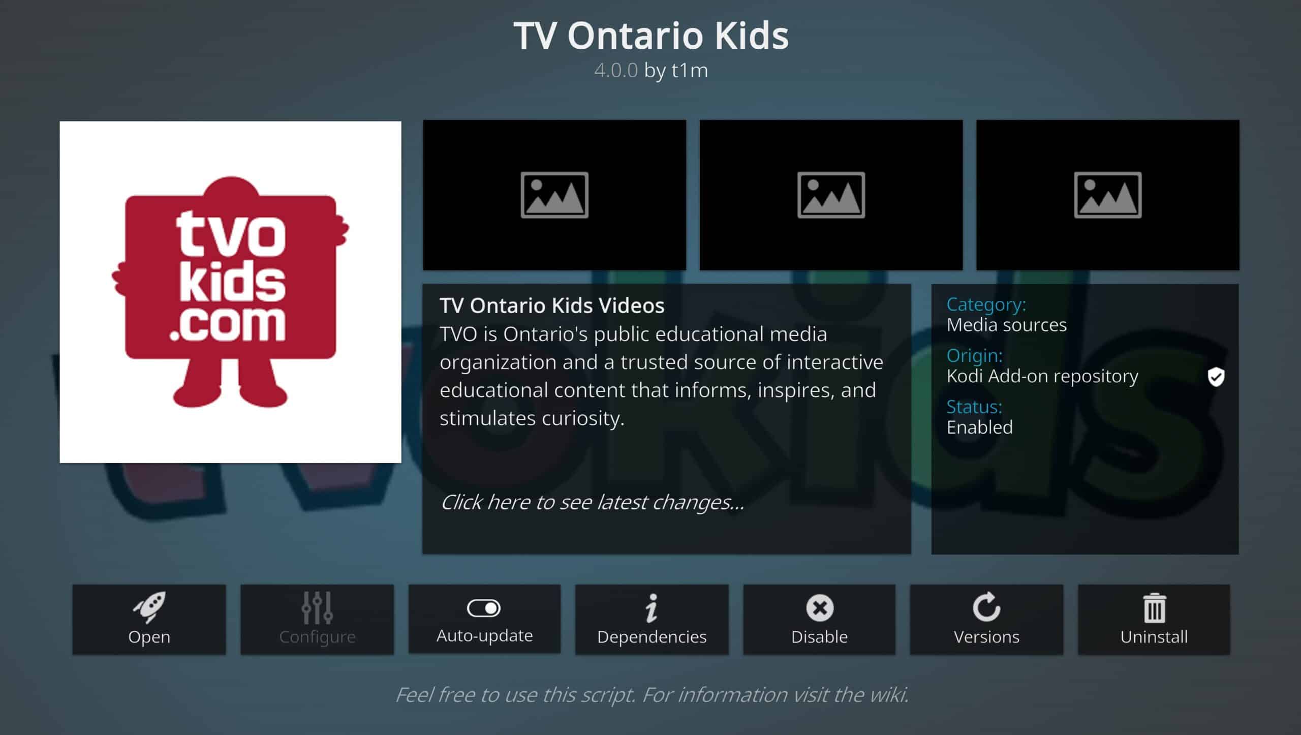 TV Ontario Kids Kodi AddOn