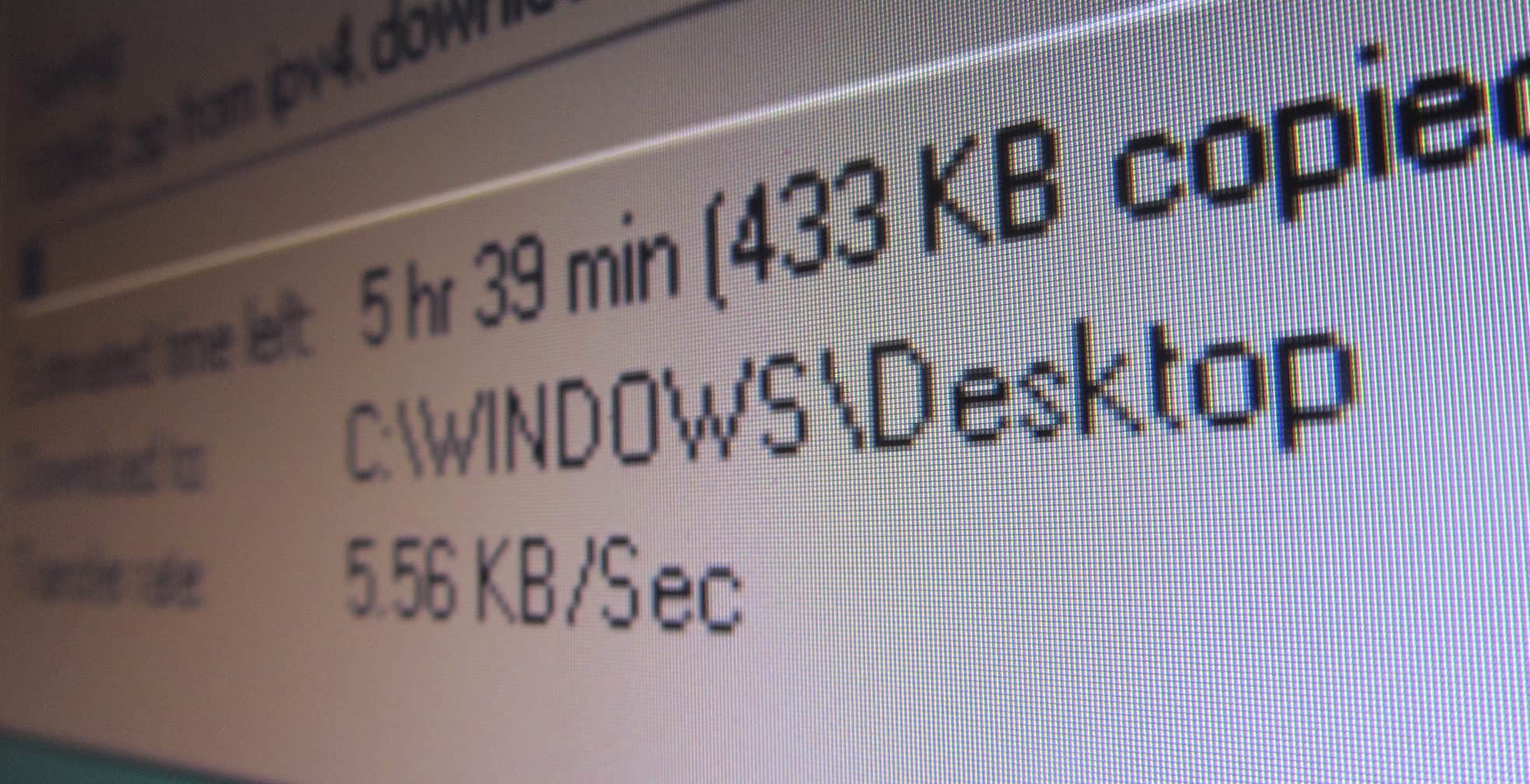 Slow download speed