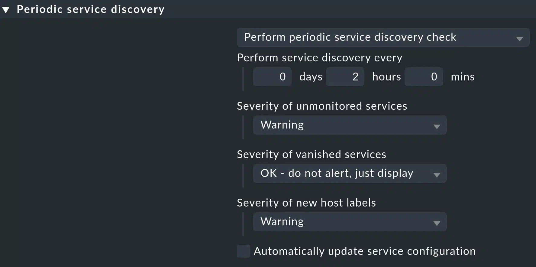 Checkmk Automated Service Discovery