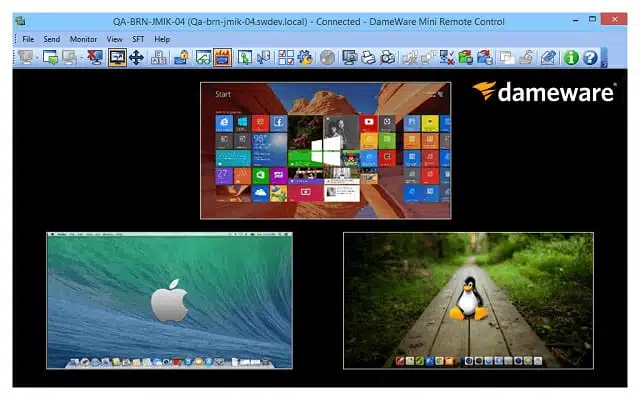 Dameware remote desktop viewer