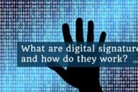 What are digital signatures and how do they work?