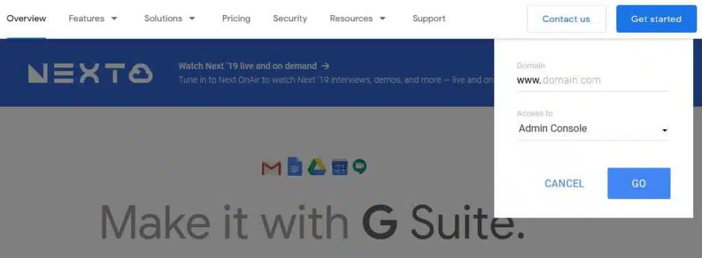 GSuite account takeover fraud.