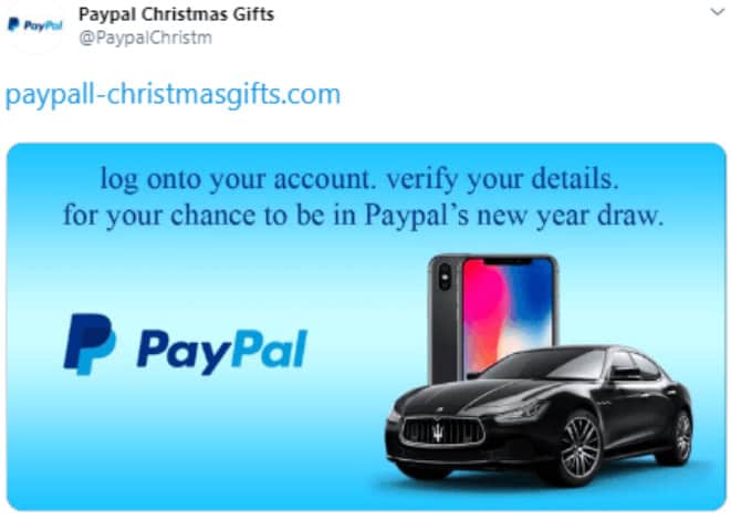 Paypal phishing scam
