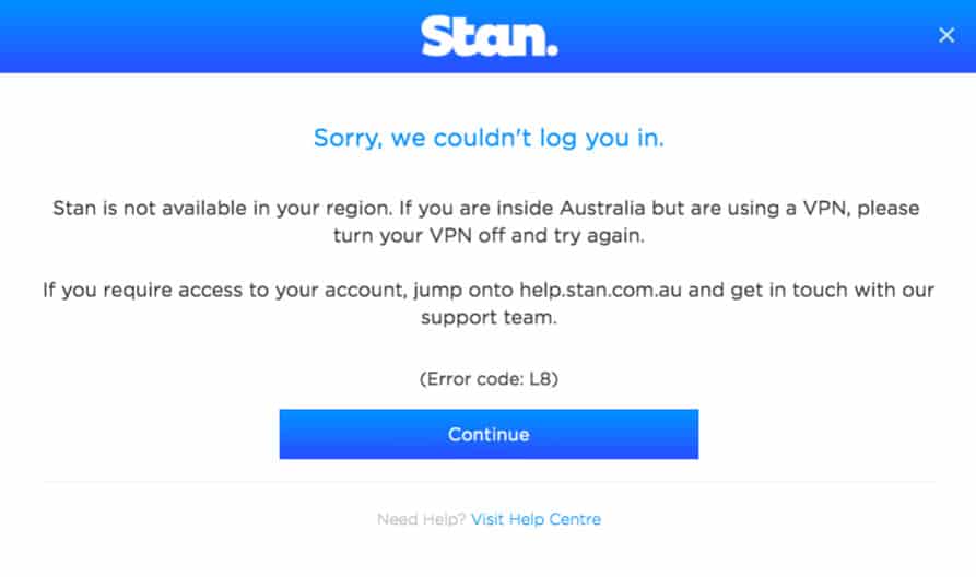 Stan streaming error