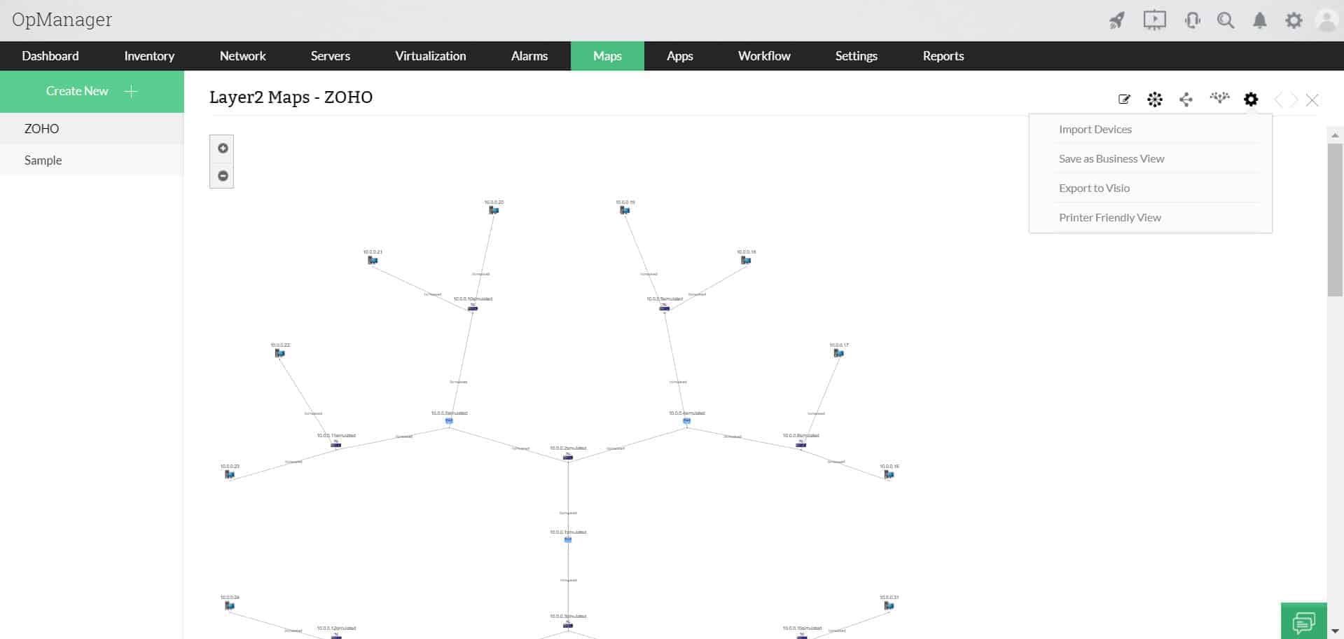 customize and export network map