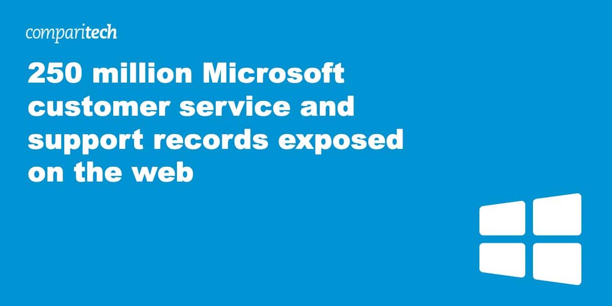 Microsoft customer records exposed 