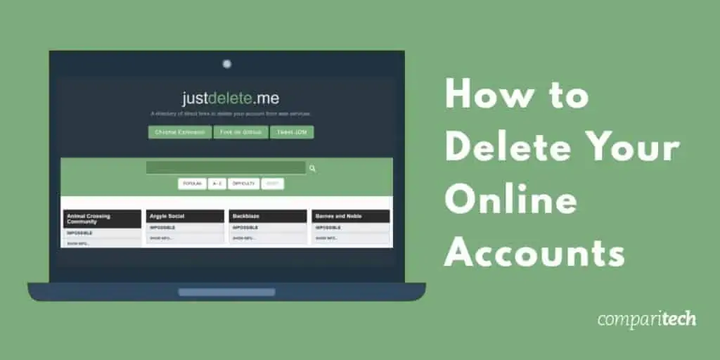 how to delete your online accounts