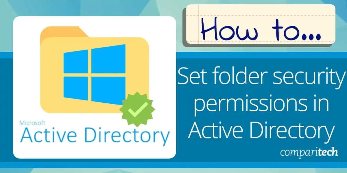 How to set folder security permissions in Active Directory