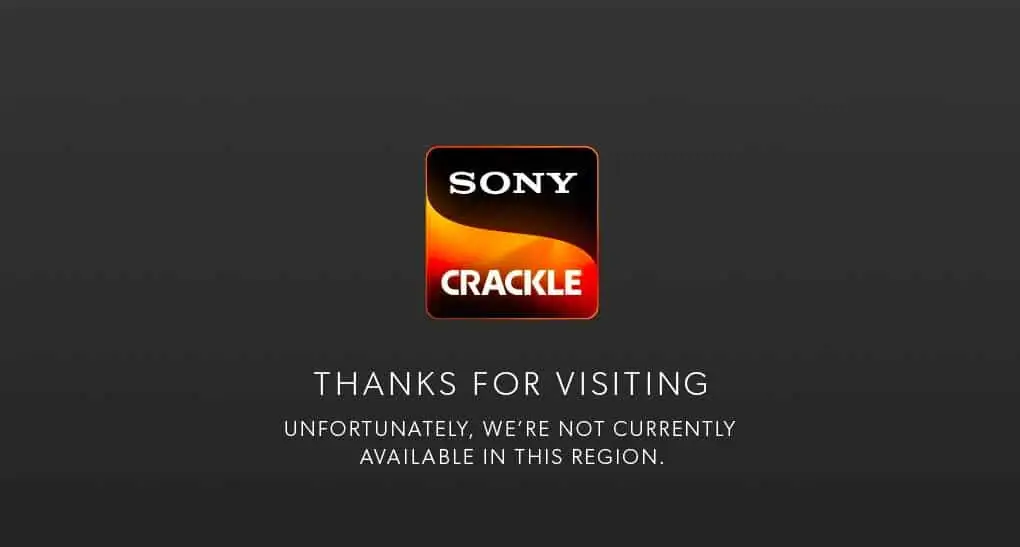 Sony Crackle streaming error
