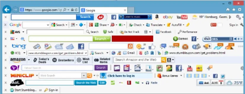 Bogus browser toolbars