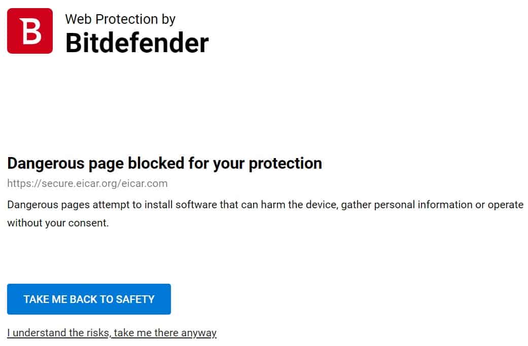 bitdefender malware results