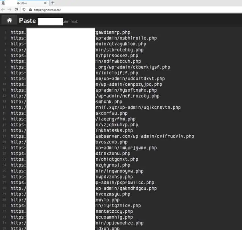 list of hacked sites
